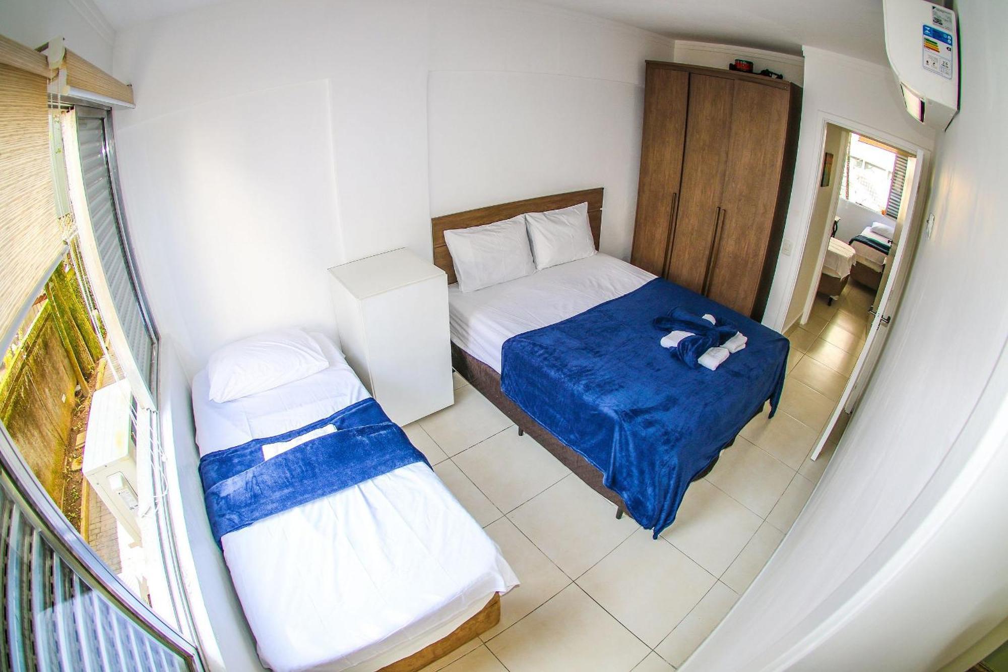 5E-Pe Na Areia Da Praia Do Tombo, 2 Quartos, Ar Cond, 2 Banheiros,2 Vagas+Roupas De Cama 과루자 외부 사진