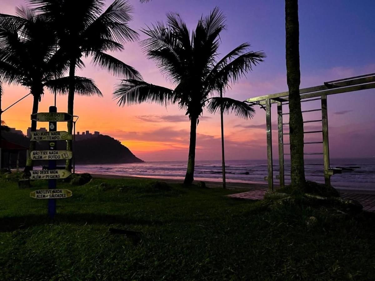 5E-Pe Na Areia Da Praia Do Tombo, 2 Quartos, Ar Cond, 2 Banheiros,2 Vagas+Roupas De Cama 과루자 외부 사진